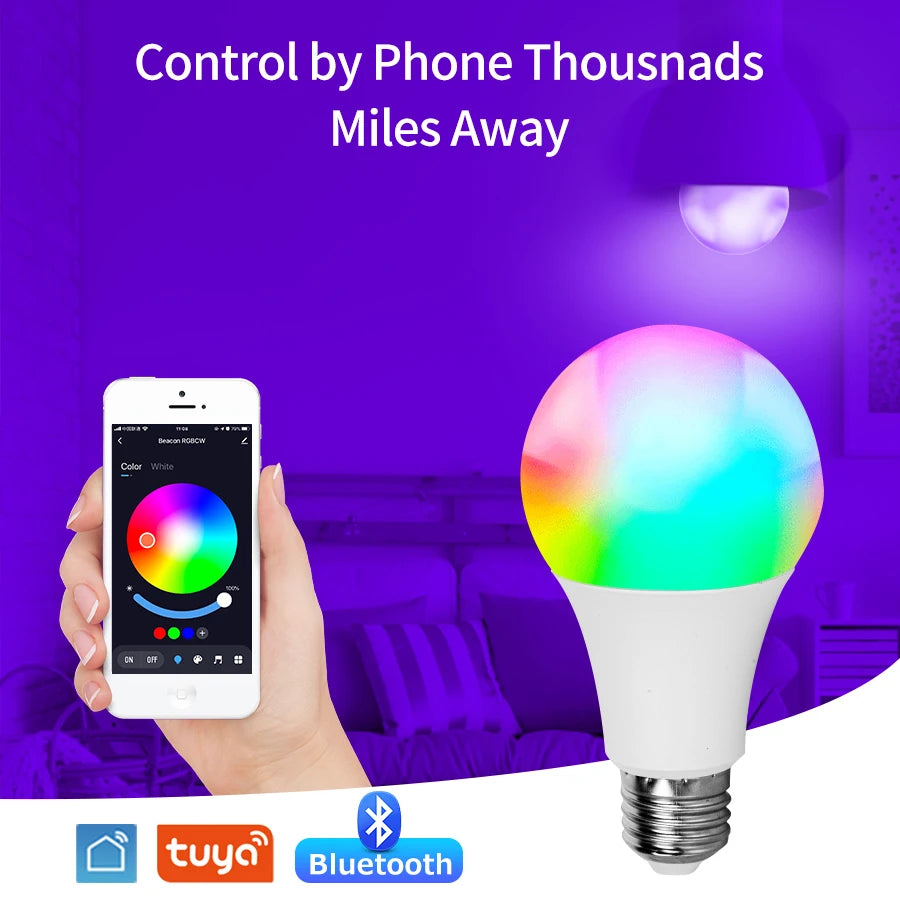 Colorwave: Smart RGB LED Bulb with Bluetooth Control