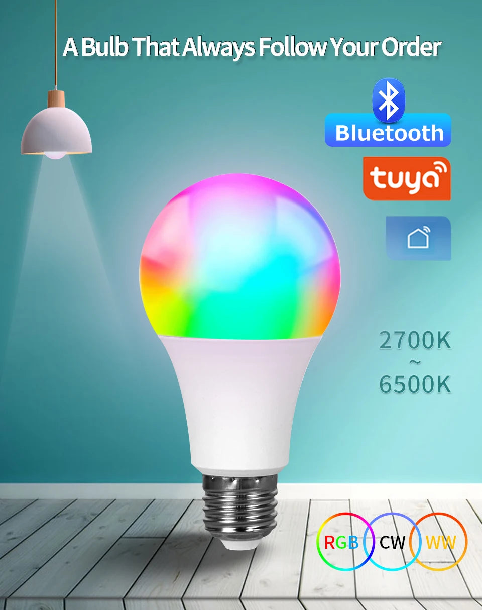 Colorwave: Smart RGB LED Bulb with Bluetooth Control