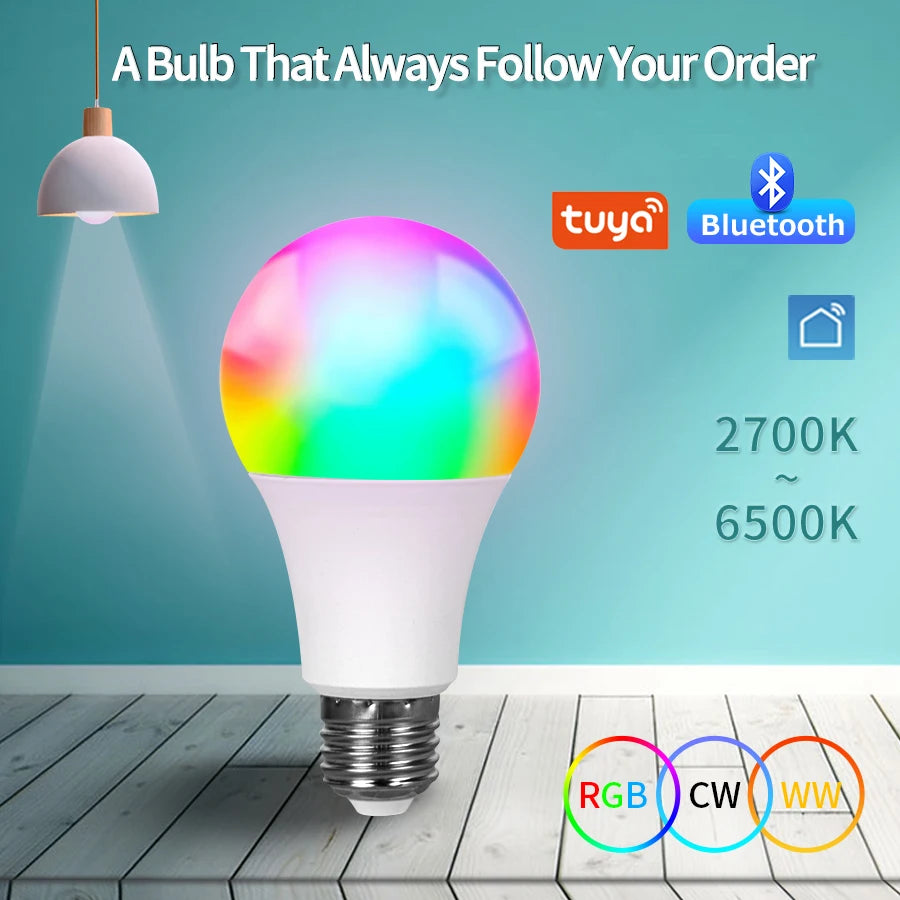 Colorwave: Smart RGB LED Bulb with Bluetooth Control