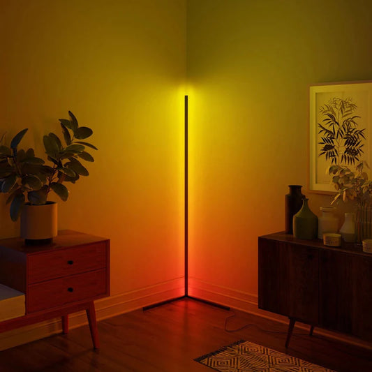 Colorwave: Smart RGB Corner Floor Lamp