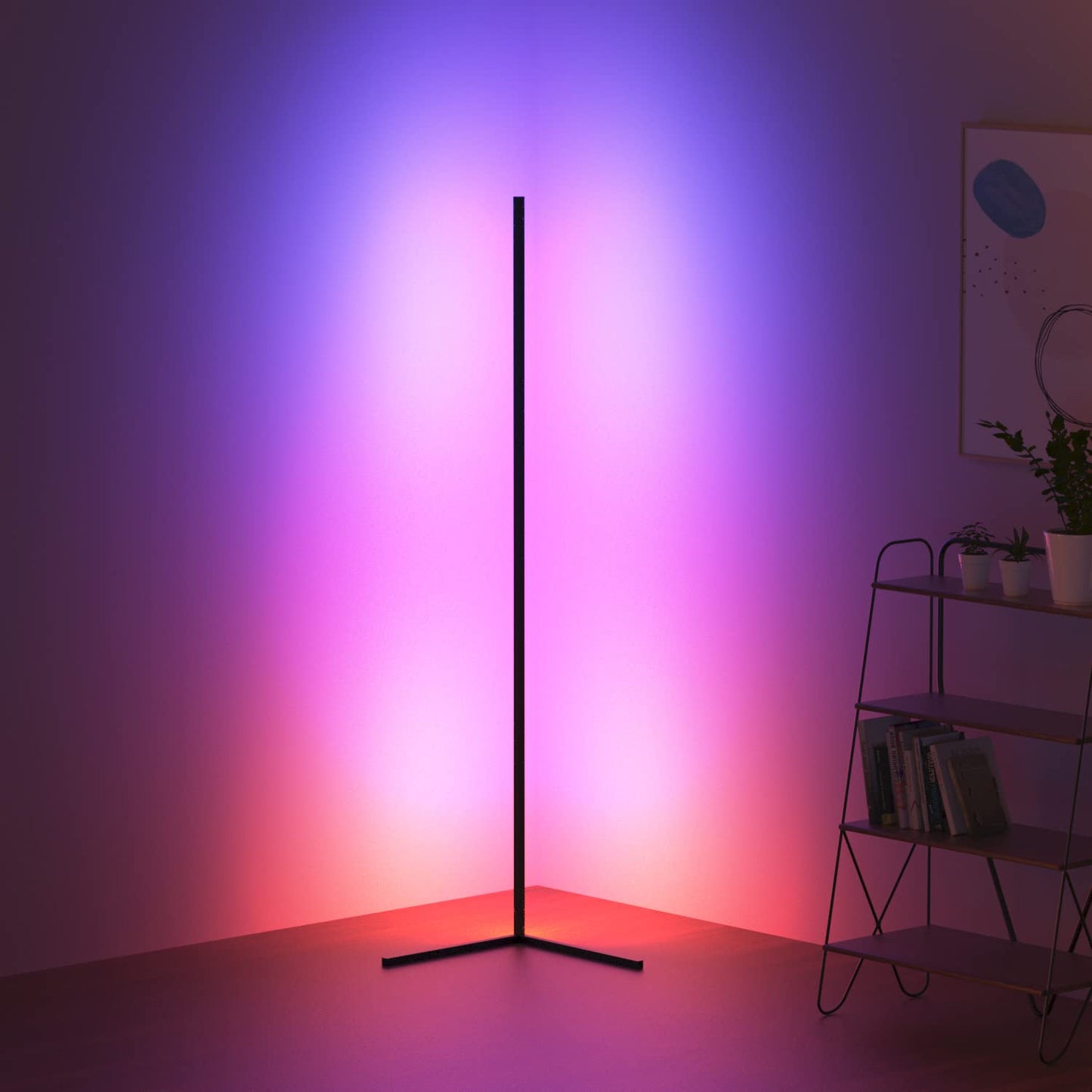 Colorwave: Smart RGB Corner Floor Lamp