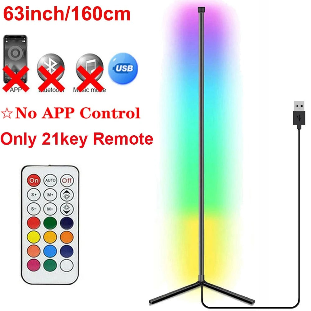 Colorwave: Smart RGB Corner Floor Lamp